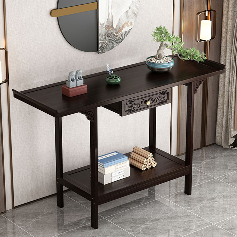 New Chinese-style Entrance Table Entrance Table Door-to-door Light Luxury Decorative Cabinet Wall-side Table Household Incense Table Narrow