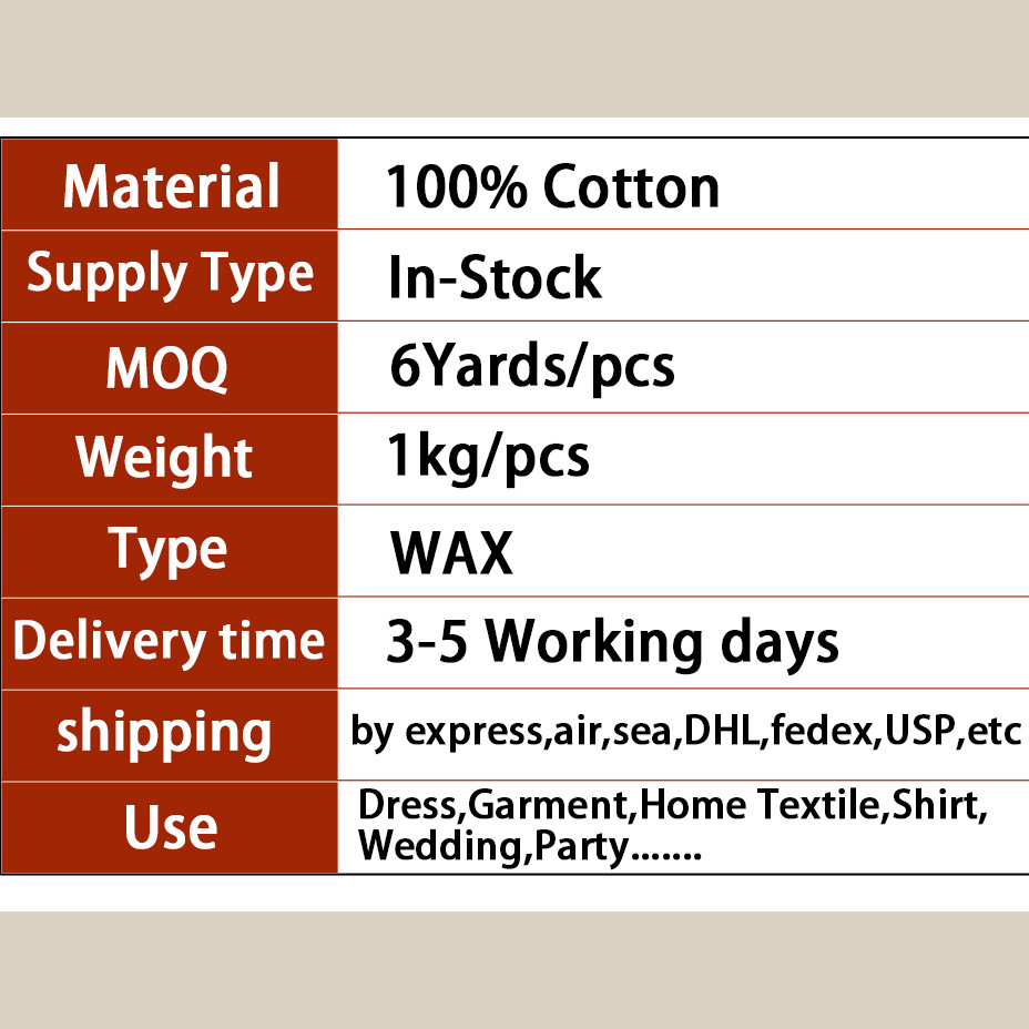 African Grand Super Wax Glitter Cotton African Sprinkled with Gold Batik Cloth