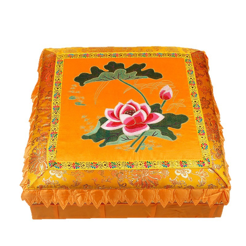 Shunfuyuan Buddhist Meditation Hall Round Lotus Worship Mat Household Kneeling Mat Meditation Stool Solemn Lotus Worship Mat