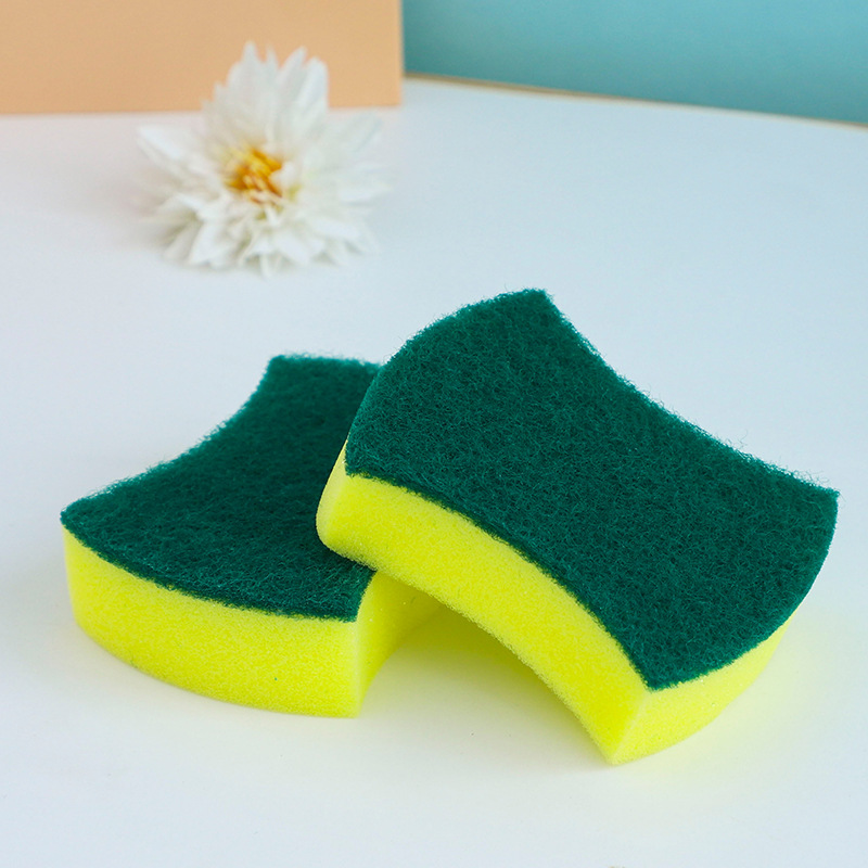Factory wholesale double-sided sponge wipe high density dishwashing sponge kitchen cleaning sponge block brush pot cloth dishwashing cotton