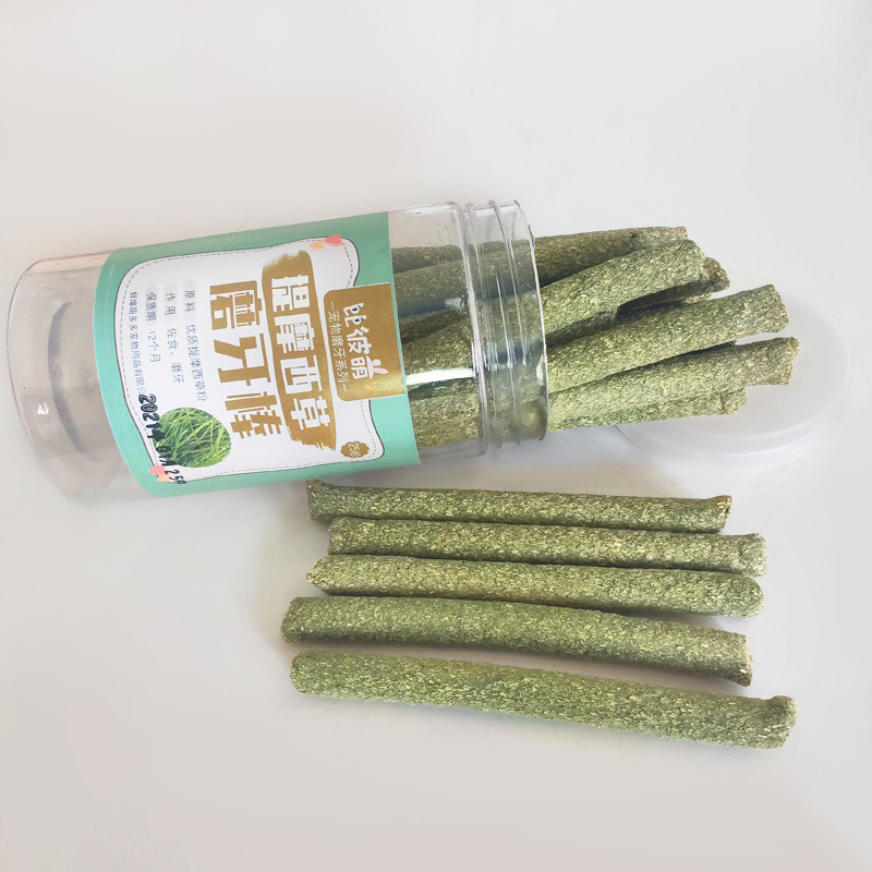 Factory wholesale high-grade rabbit grinding stick carrot grass stick small pet snacks rabbit grinding stick 25 Pack