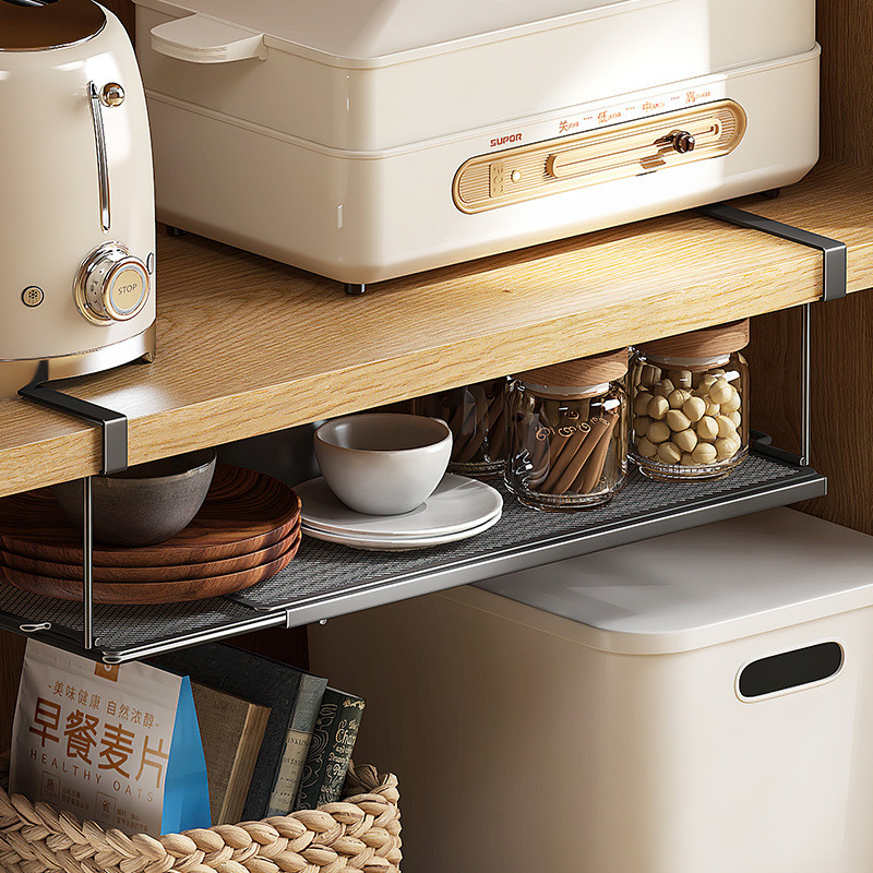 Simple partition shoe holder storage retractable household lower hanging shoe cabinet layered space-saving partition shoe rack storage rack