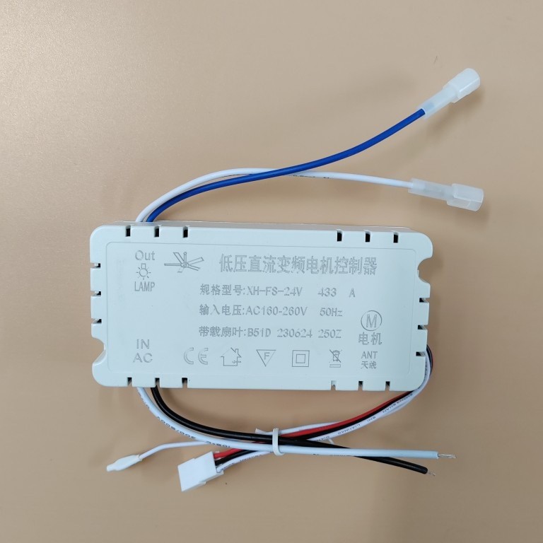 Ceiling Fan Light Variable Frequency Remote Control 6-Speed Remote Control Receiver Controller Xh-Fs-24V Fan Light Applicable Accessories