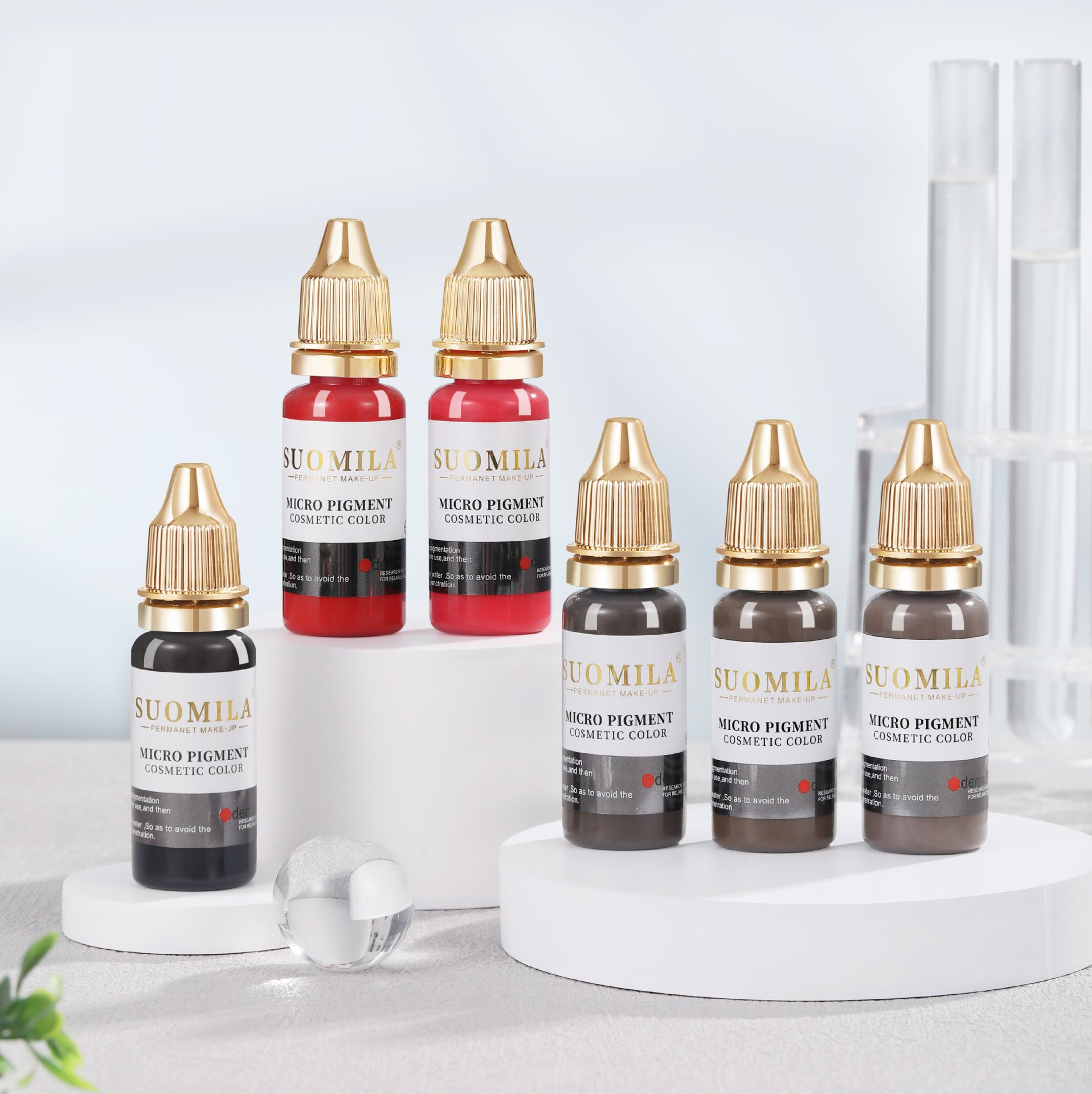 15 мл эксклюзивный пигмент для Semilla, немецкий, полупостоянный, для вышивки, цвет для бровей, линии глаз, плавающих губ, молочный цвет