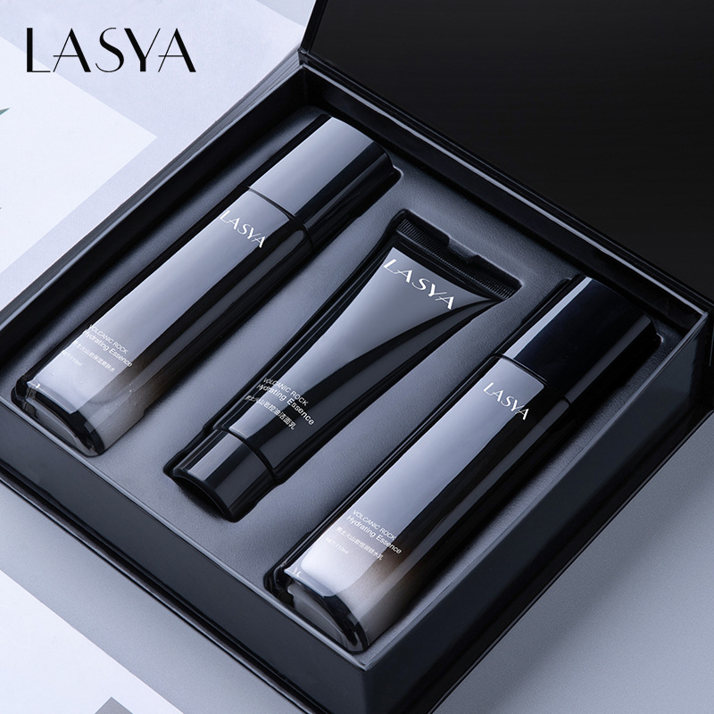 Набор Han Meisu для мужчин с вулканической глиной, контроль масла, увлажняющий, очищающее средство для лица, эмульсия