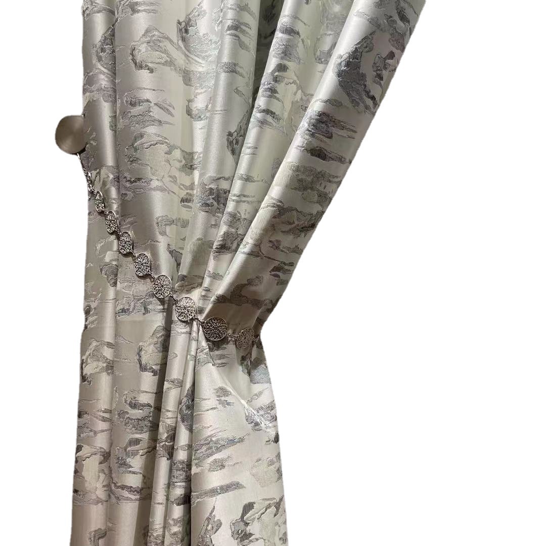 New Entry Luxury Finished Curtain Customized High Temperature Shaped Perforated Korean Pleated Lifting Hook Size Customized on Demand