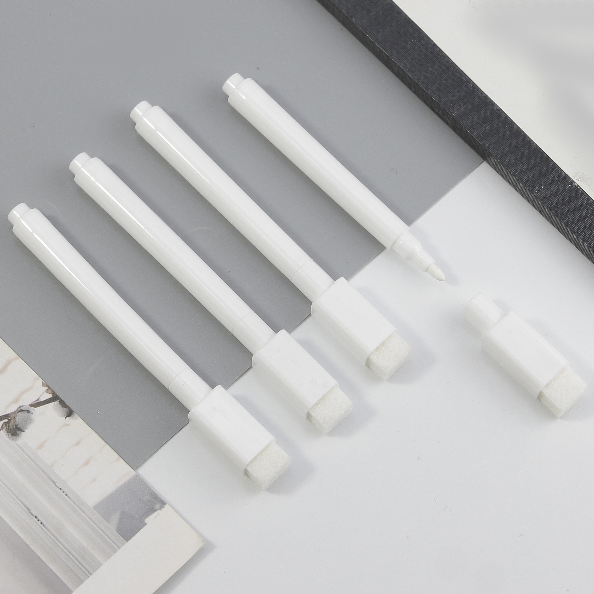 White Liquid Chalk Led Light Board Pen Acrylic Board Pen Water-Based Dust-Free Blackboard Pen Glass