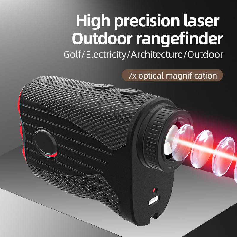 Golf rangefinder 1000 meters high precision outdoor telescope handheld portable laser rangefinder charging