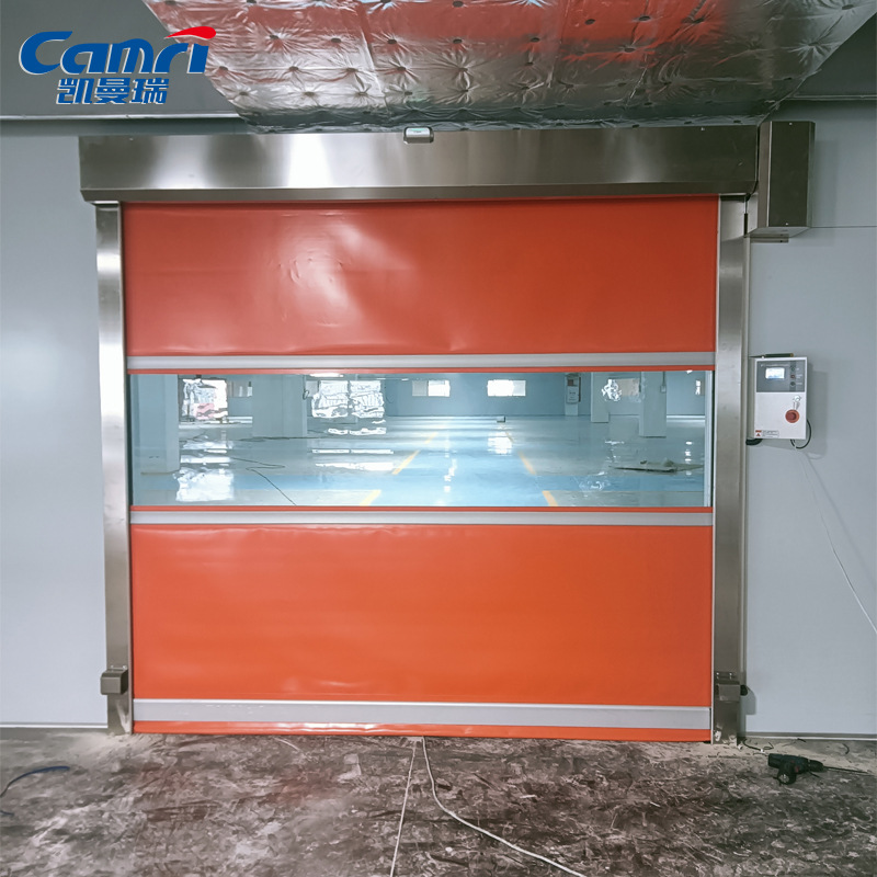 New Energy Workshop Dust-Proof Sealed Pvc Fast Rolling Door Laser Machinery Equipment Automatic Agv Sensor Rapid Door