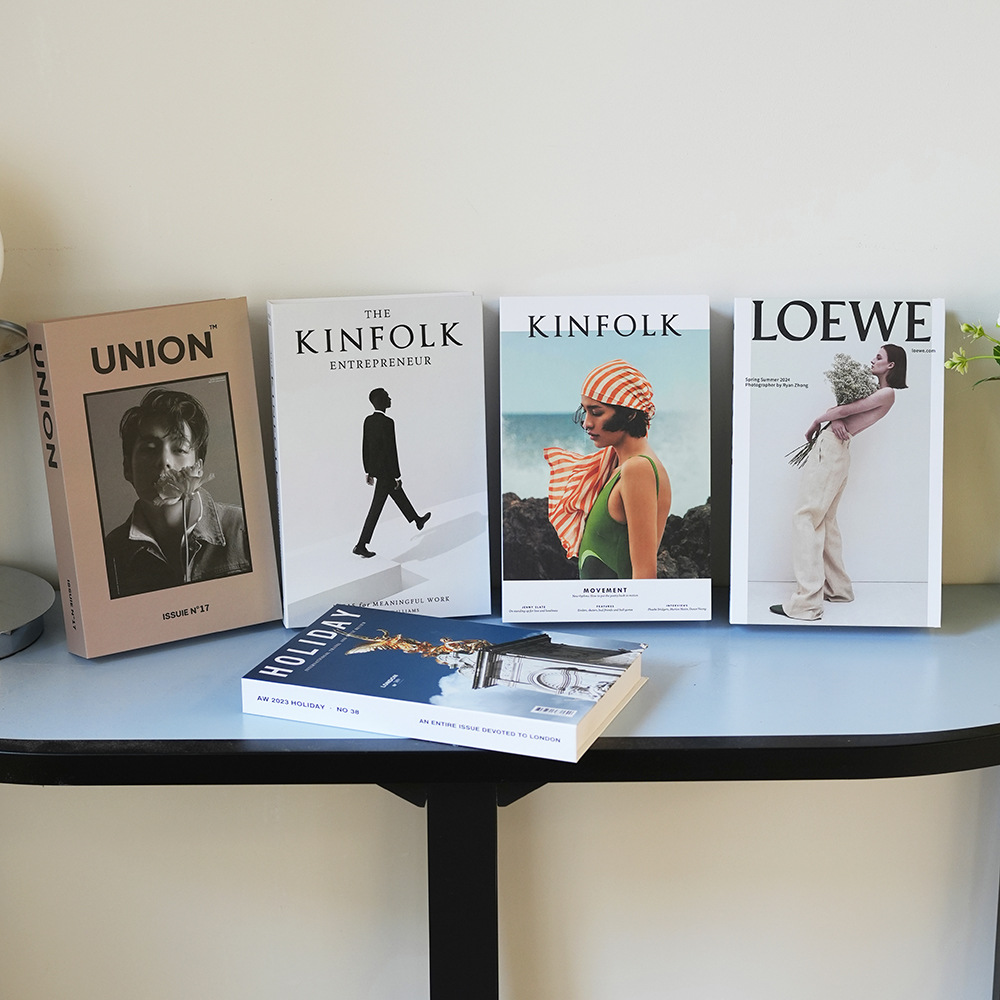 Простое современное украшение из фальшивых книг для дома стиль интерьерного дизайна модель книги для комнаты мягкий декор