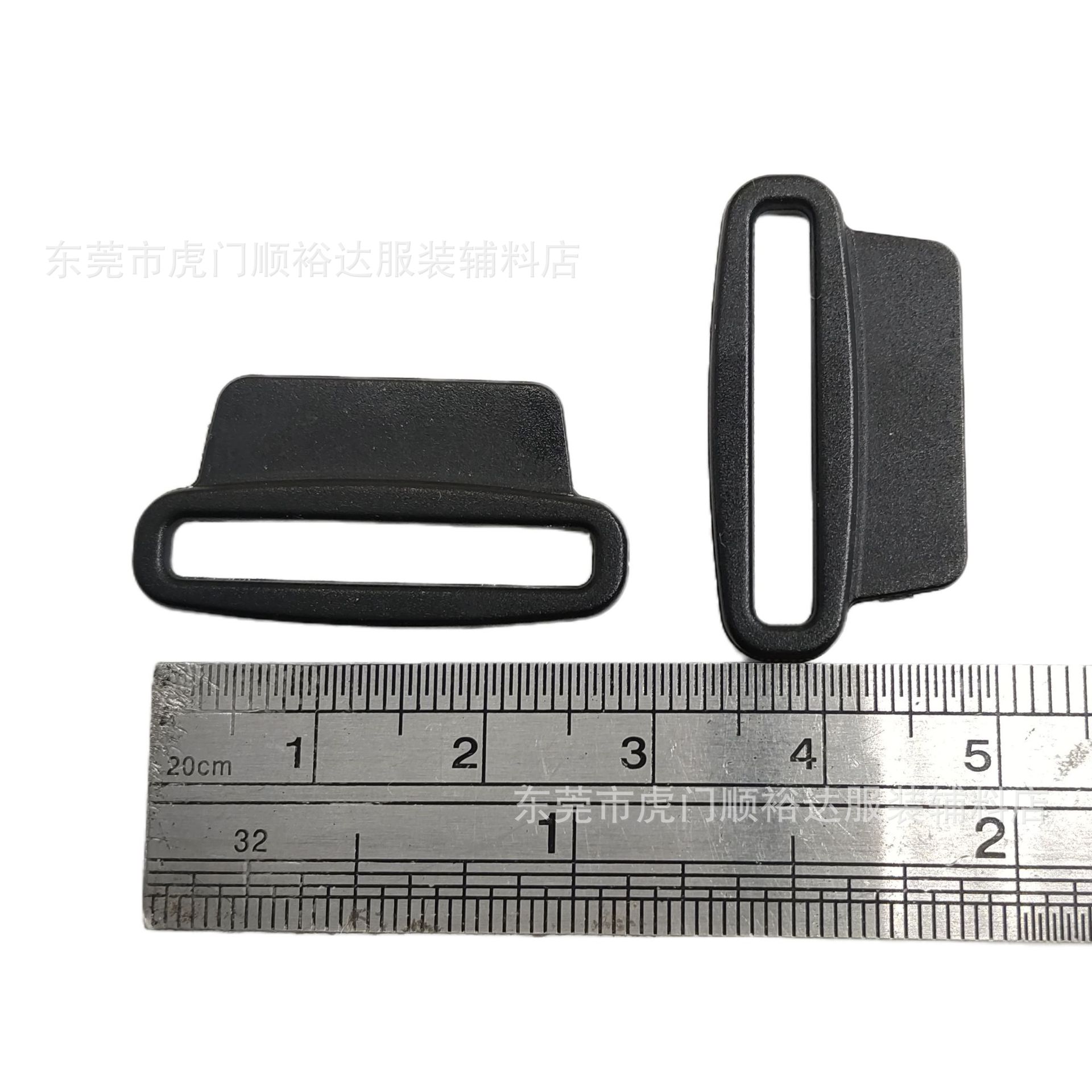 Factory wholesale plastic accessories D-ring buckle square buckle chest strap D-buckle bags webbing pull ring multi-size luggage accessories