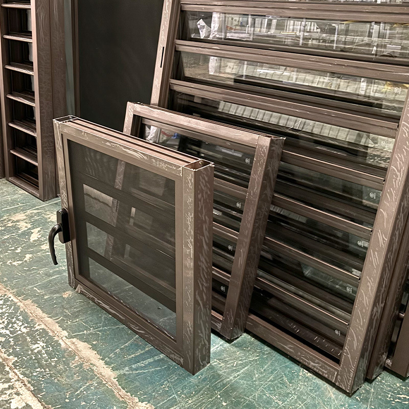 Aluminum alloy manually adjustable anti-theft shutters, movable exterior wall, glass shutters, vents, ventilation and exhaust