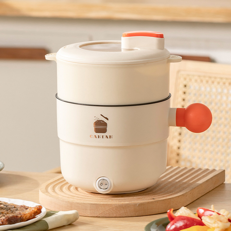 Electric Cooking Pot Non-Stick Multi-Functional Electric Instant Noodle Bowl Spherical Rice Cooker Hot Pot Student Dormitory Mini Home Delivery