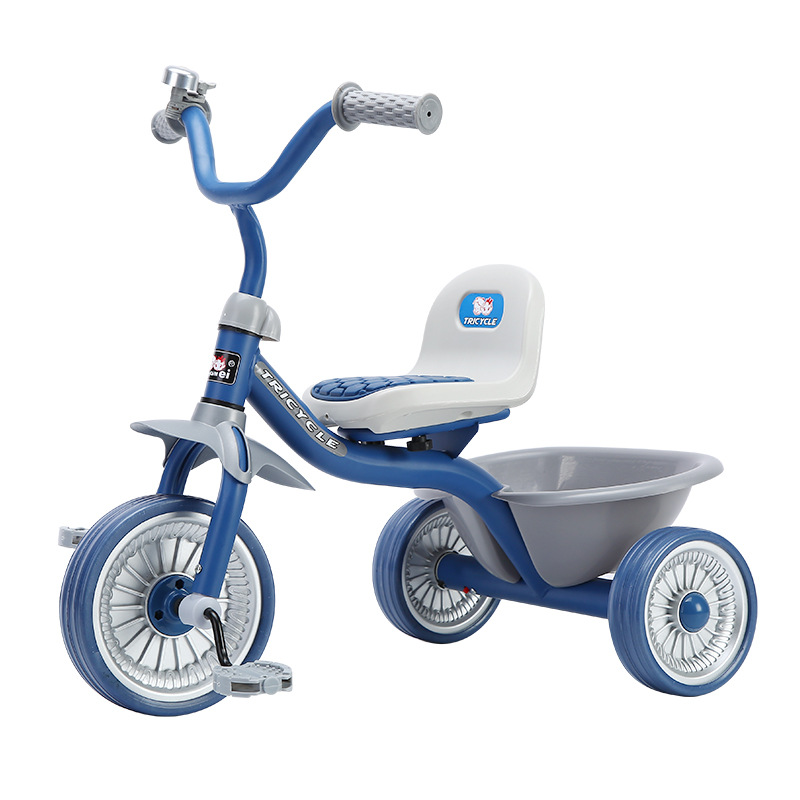 Simple children's tricycle 1-6 years old men's and women's strollers with bucket anti-rollover children's pedals can be sent on behalf