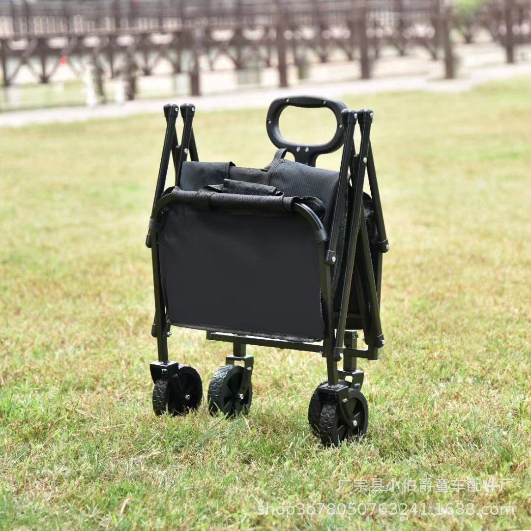 Children's Outdoor Camper Single-Pole Stroller Can Pull Express Delivery and Luggage Barbecue Foldableing Stroller Wholesale
