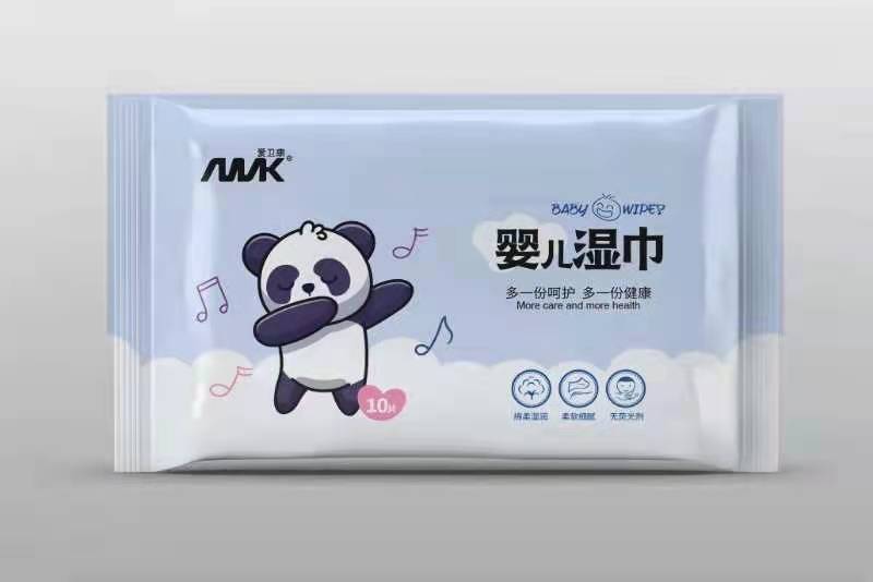 10-piece unsealed universal cleaning wipes wholesale Xinyue cartoon cleansing student wipes manufacturer