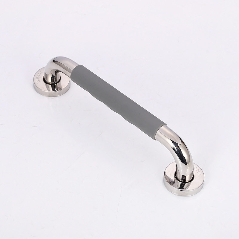 304 Stainless Steel Silicone Handrail Handicap Handrail Barrier-free Elderly Toilet Handrail Non-slip Toilet Handle
