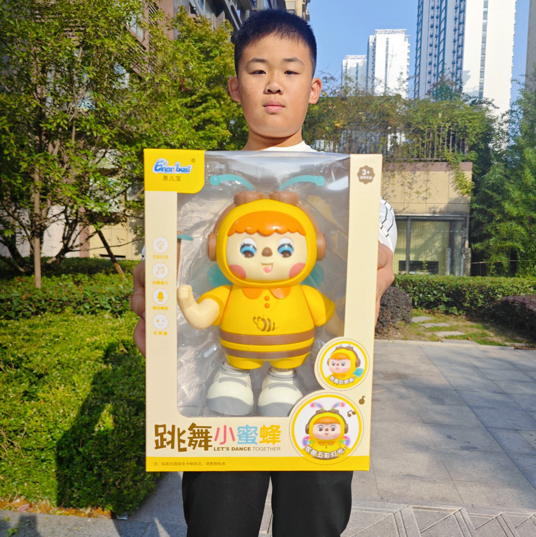 Детская электрическая танцующая пчела со светом и музыкой подарок для детей в детский сад оптовая продажа