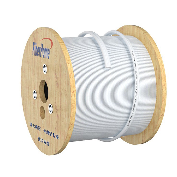 Fenghuo Indoor Single-Core Double-Core Leather Cable Optical Cable 1 Core 2-Core Metal Butterfly Cable Entry Fiber Optic Cable Starting from 2000m