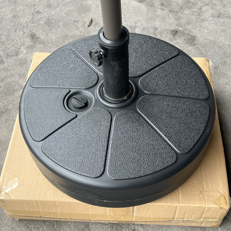Sun Umbrella Fixed Water-Filled Base Outdoor Fishing Umbrella Center Column Umbrella Water Tank Plastic Umbrella Base Water-Filled Sand Umbrella Wangzhi