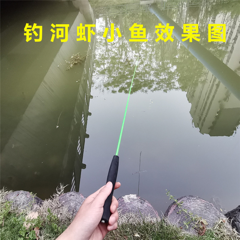 Children's Fishing Rod Small Gold Fishing Rod Lobster Rod Crab Rod Children's Small Rod suit Solid Fiberglass Fishing Rod