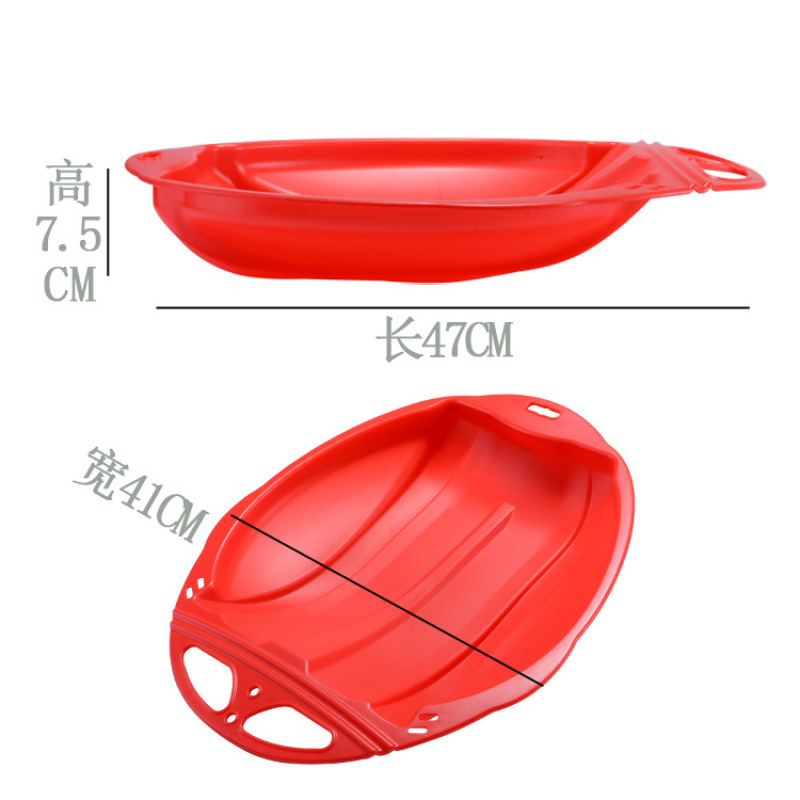 Thickened Wear-Resistant Grass Sliding Board, Sand Sliding Board for Kidsren, Outdoor Simple Plastic Ski Board, Winter Sleigh, Snow Walking and Skating