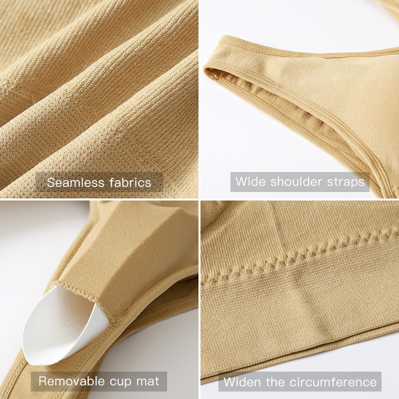 Sports Underwear Women's Running Shockproof Push-up Beautiful Back Large Size Sports Bra No Steel Ring Vest Yoga Sports Bra