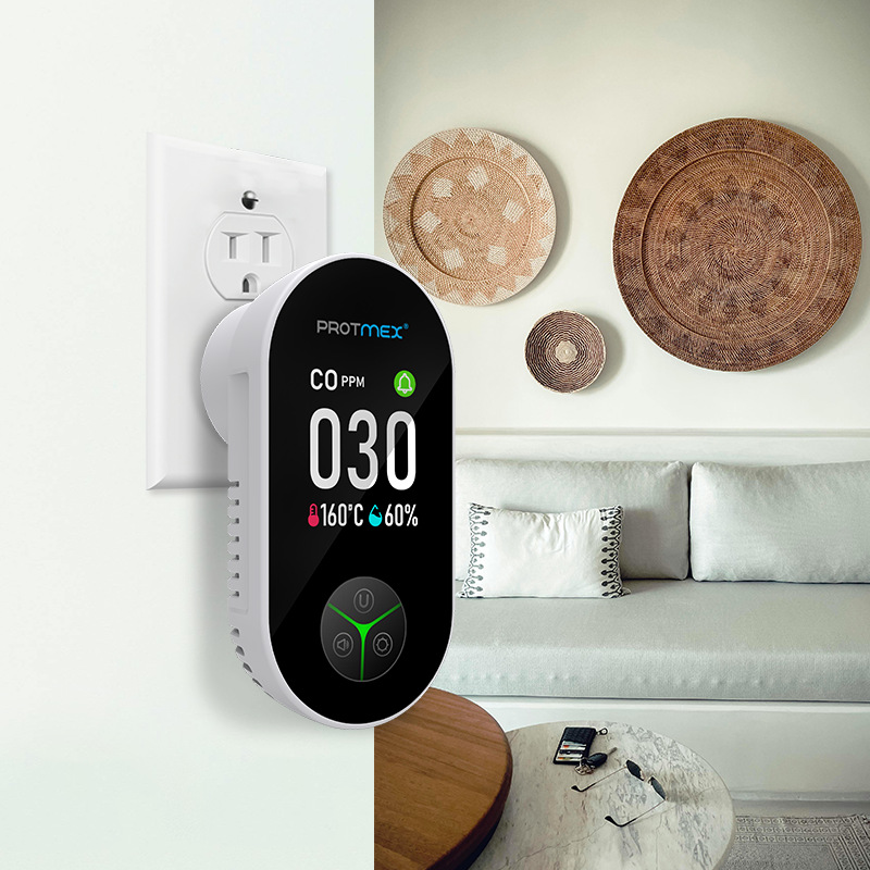 Meas Xiaofei Socket-Type Carbon Monoxide Detector Convenient Air Detector Combustible Gas Detector Co Detection