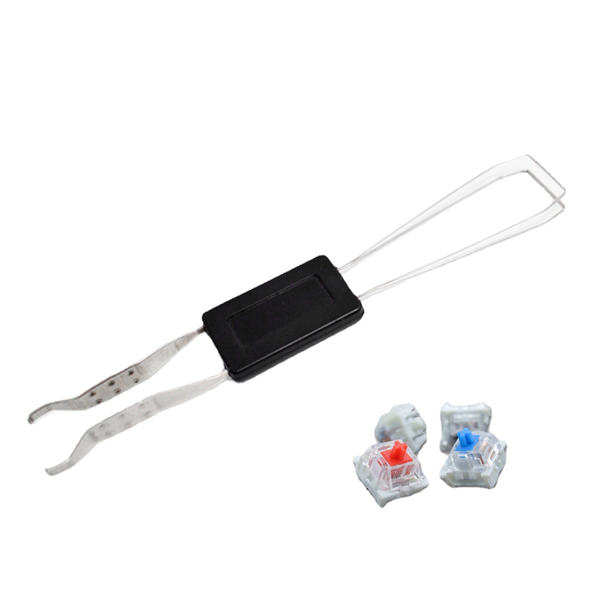 Shaft Puller Key Puller] Two-in-one Metal Shaft Puller Dual-purpose Shaft Puller Key Cap Replacement Removal Tool Computer Accessories