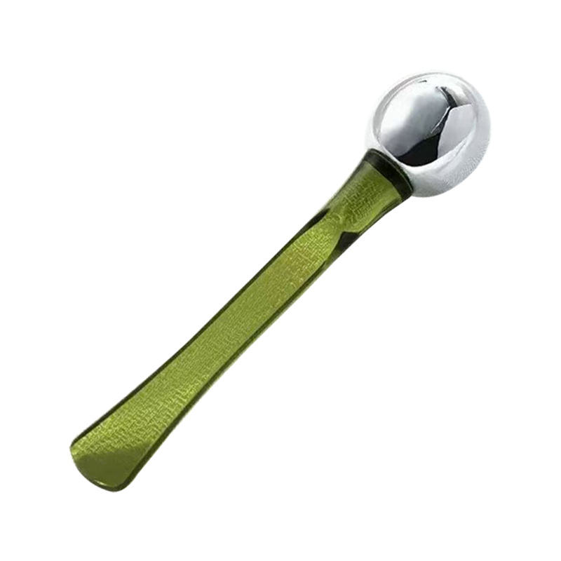 Eye cream massage stick roller T-type eye cream stick metal face cream spoon printable logo cosmetic spoon sub-packaging eye cream spoon