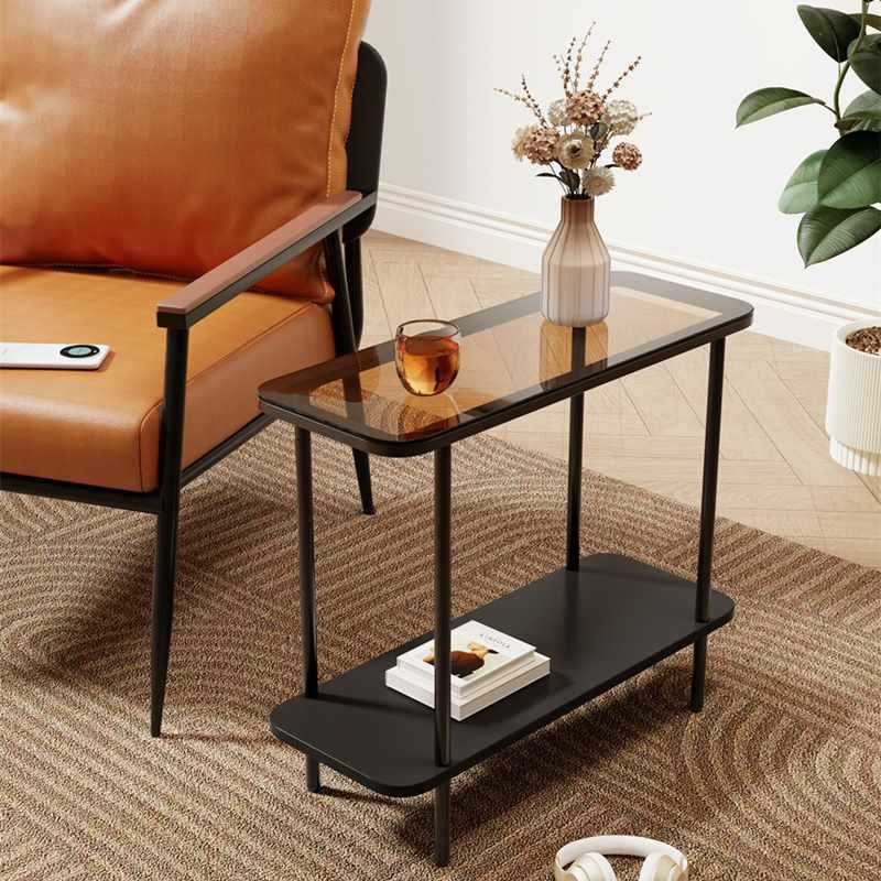 ✅ Extremely Narrow Sofa Side Table Simple Leisure Chair Small Table Accessible Luxury Home Sandwich Corner Table Bedside Table Small Tea