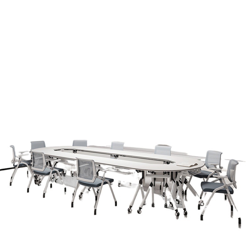 Folding Conference Table Training Table and Chair Combination Training Room Conference Room Splicing Removable Activity Foldable Conference Table