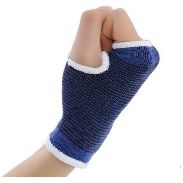 Factory polyester cotton knitted wrist protector wrist Protector Palm sports health care warm protector a generation of hair