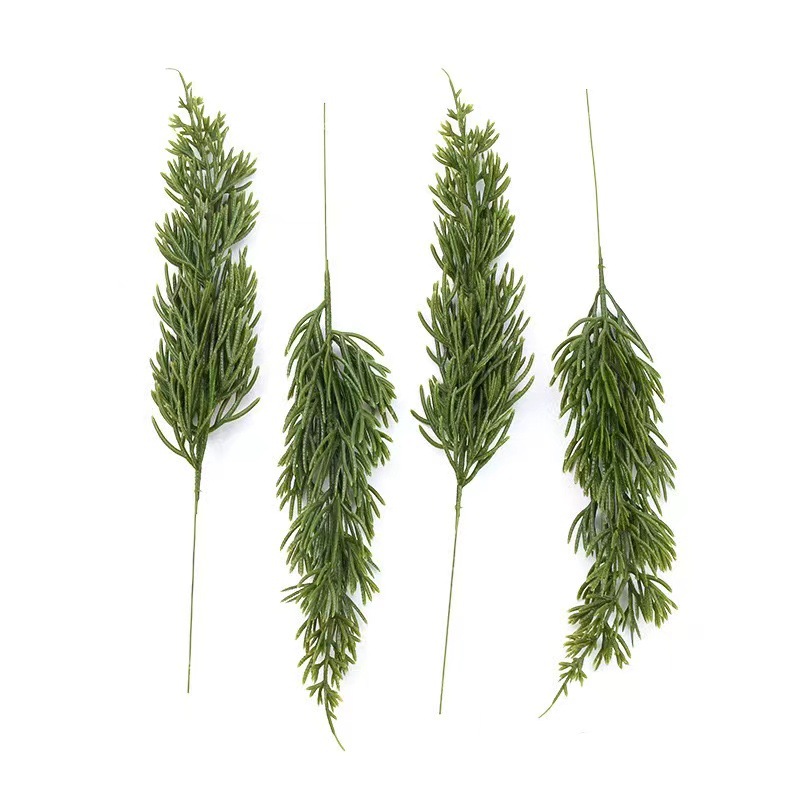 Artificial flower plant plastic pine needle artificial PE pine three-dimensional tower pine decoration accessories Christmas tree pendant