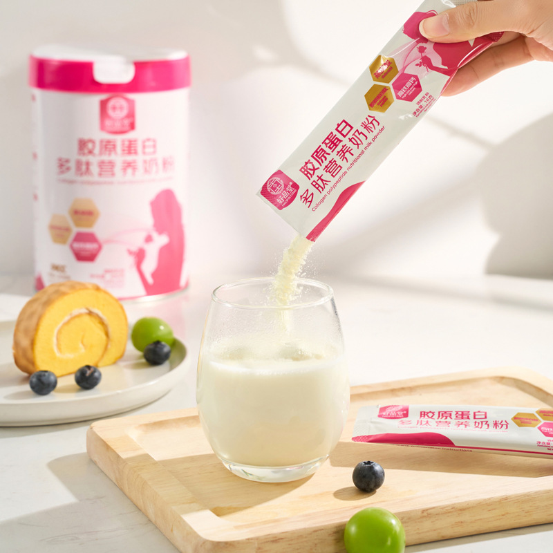 Female collagen polypeptide nutritional milk powder adult high protein defatted independent packaging bar manufacturers wholesale