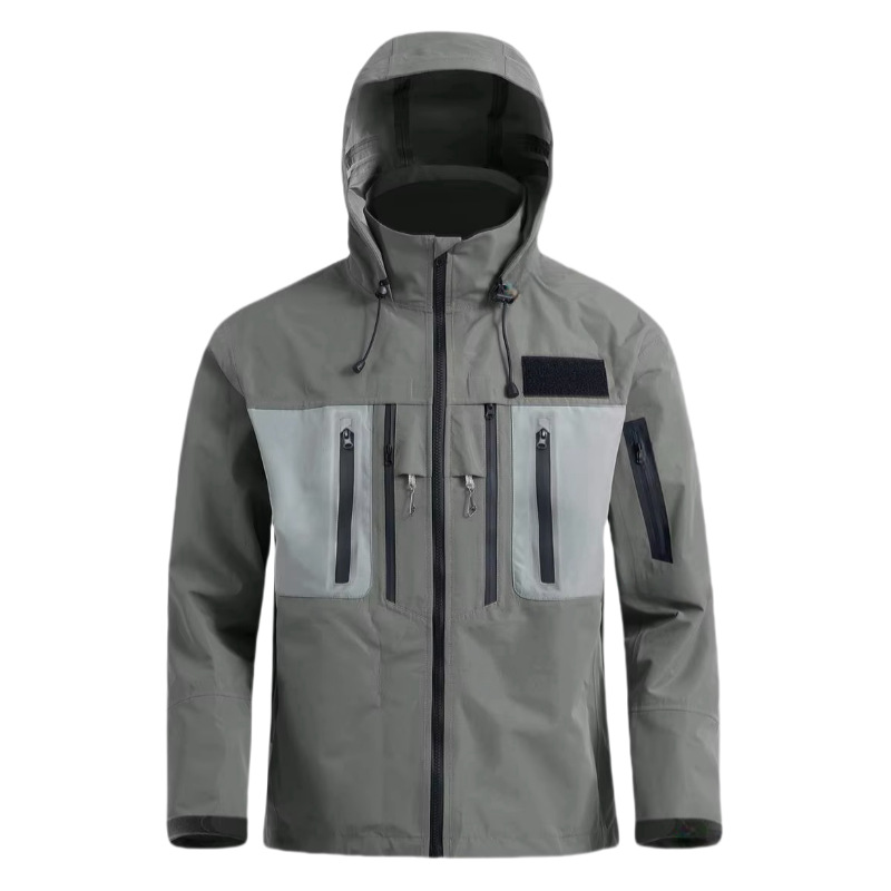 Индивидуальная куртка для нахлыстовой рыбалки, экспорт, мужская куртка для рыбалки с капюшоном