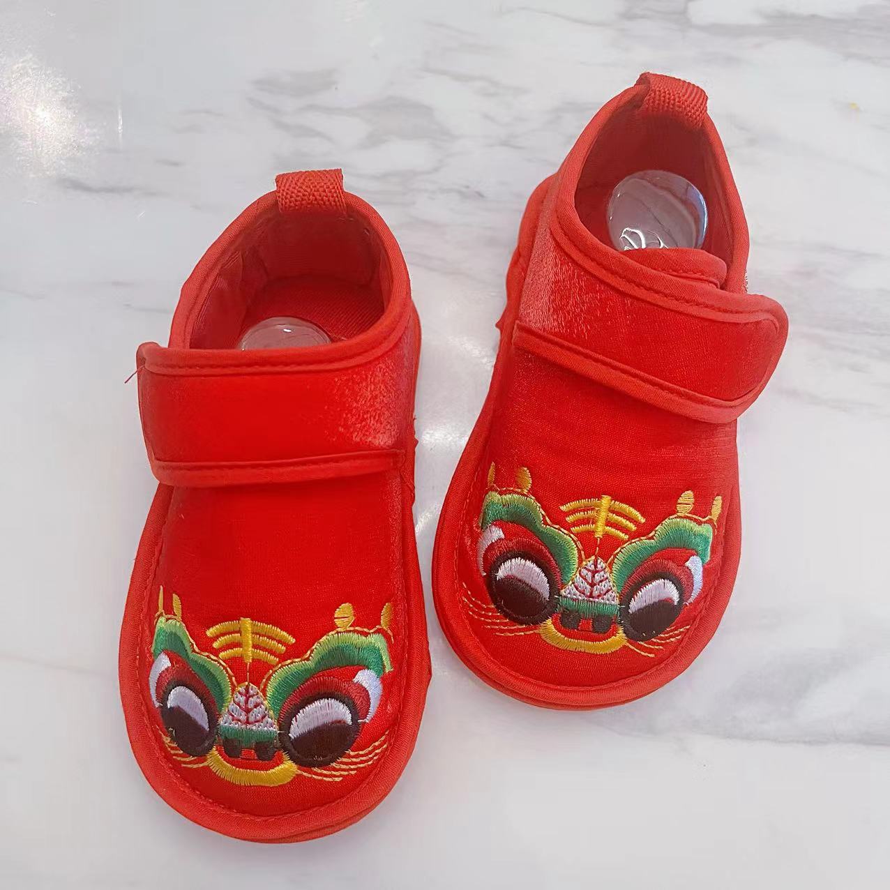 Thousand-layer Sole Baby Shoes Tiger Shoes Glossy Kidsren's Ethnic Style Kidsren's Shoes Tiger Style