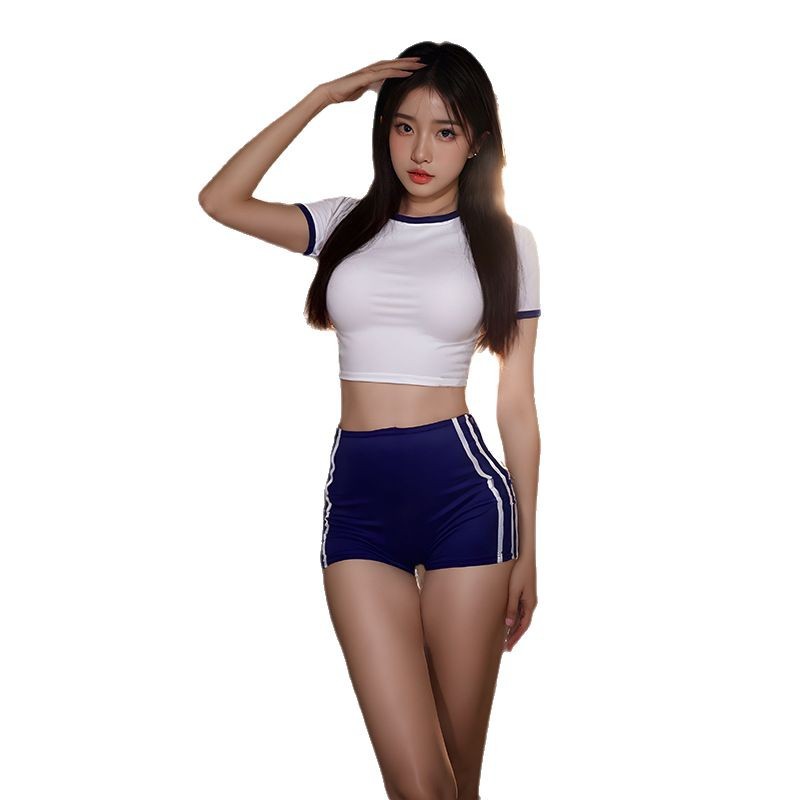 New Cyber Celebrant Shorts Tight-fit Spice Girls Sports suit Women's Sex Underwear Pure Hot Japanese Body Wear