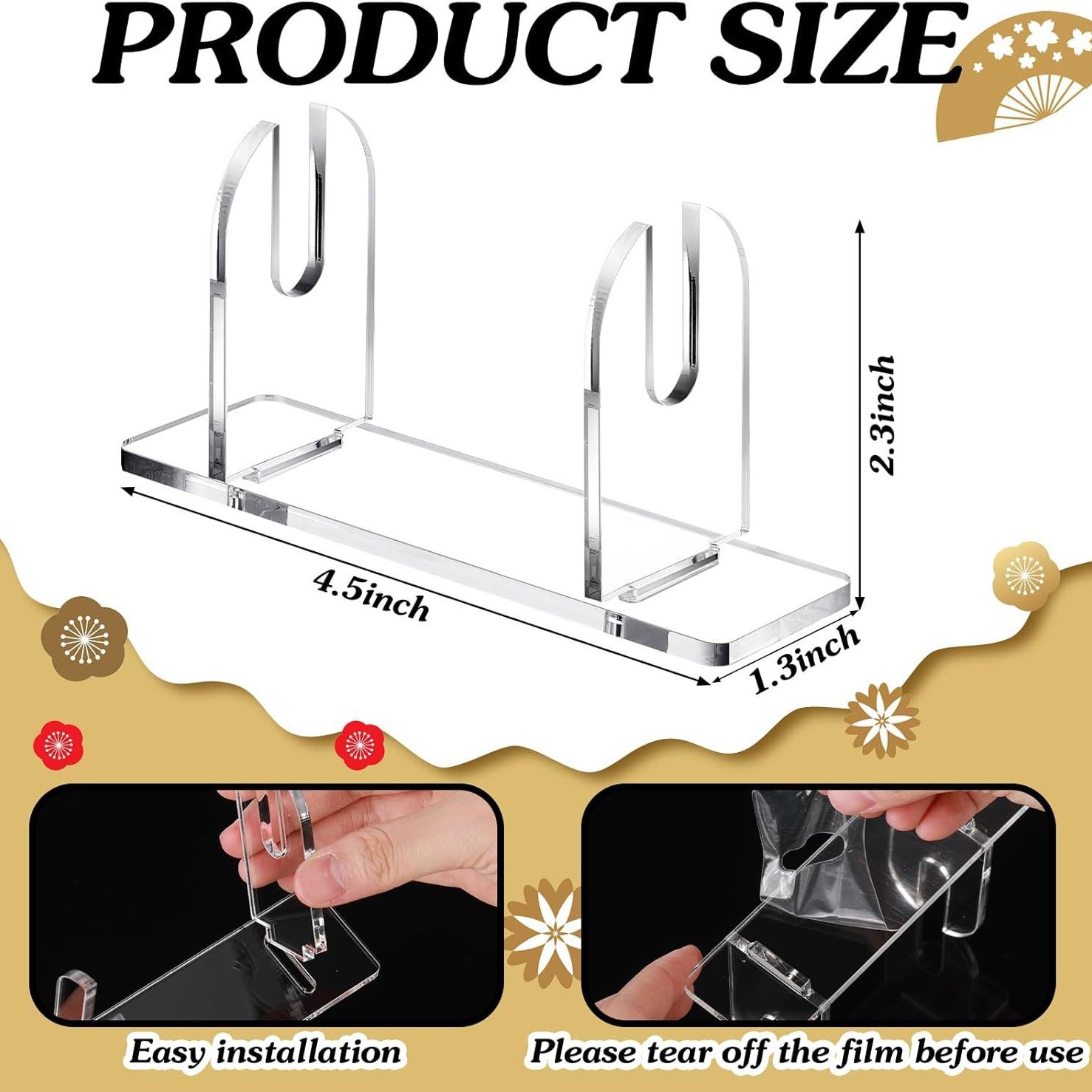 Cross-Border Acrylic Fan Stand, Fan Display Stand, Fan Display Stand, Suitable for Folding Fan Display