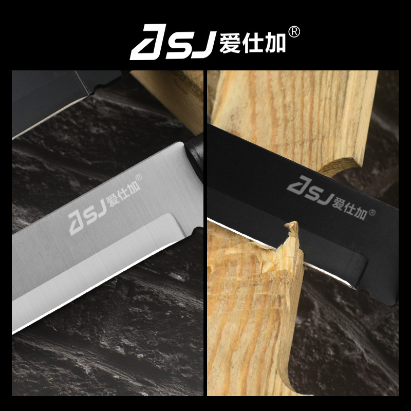 Outdoor Camping Survival Knife Self-Defense Wilderness Survival Tactical Straight Knife High Hardness Knife Stainless Steel Outdoor Survival Knife