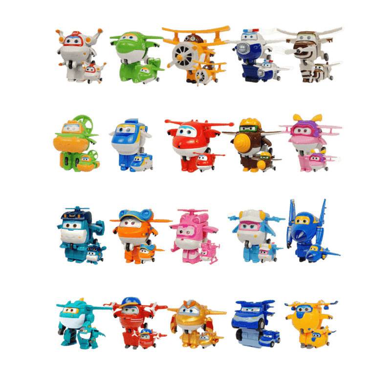 Super Wings 13 Mini Small Transforming Robot Ledi Dazhuang Golden Boy Toy Dali Xiaoyi Full Set