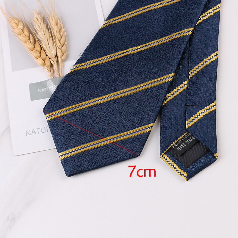 Men's Trendy Business 7cm Hand Tie Tie Casual Dress Professional Suit Accessories Factory Direct Wholesale