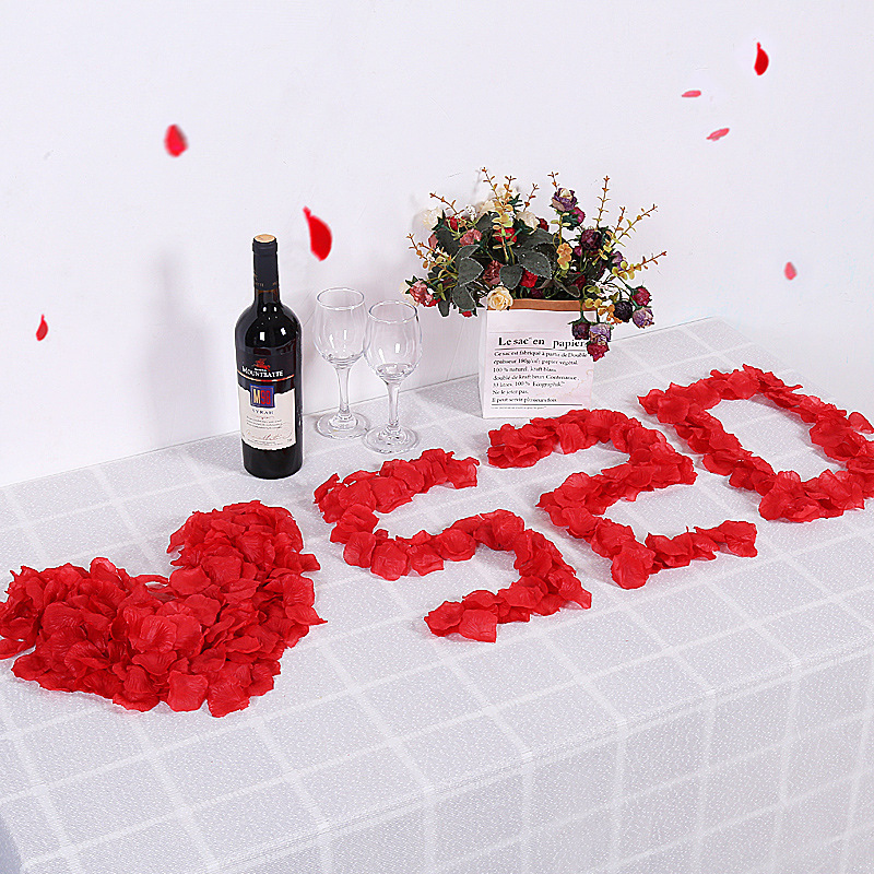 Artificial rose petals big red proposal confession romantic surprise layout props factory in stock wholesale