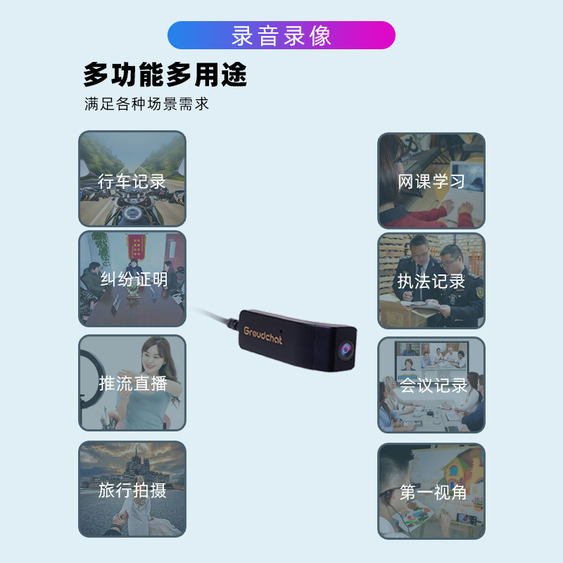 New 1080P High-Definition Camera Smart Glasses for Video Conferencing, Mobile Push Streaming, and Ultra-Clear Live Broadcast