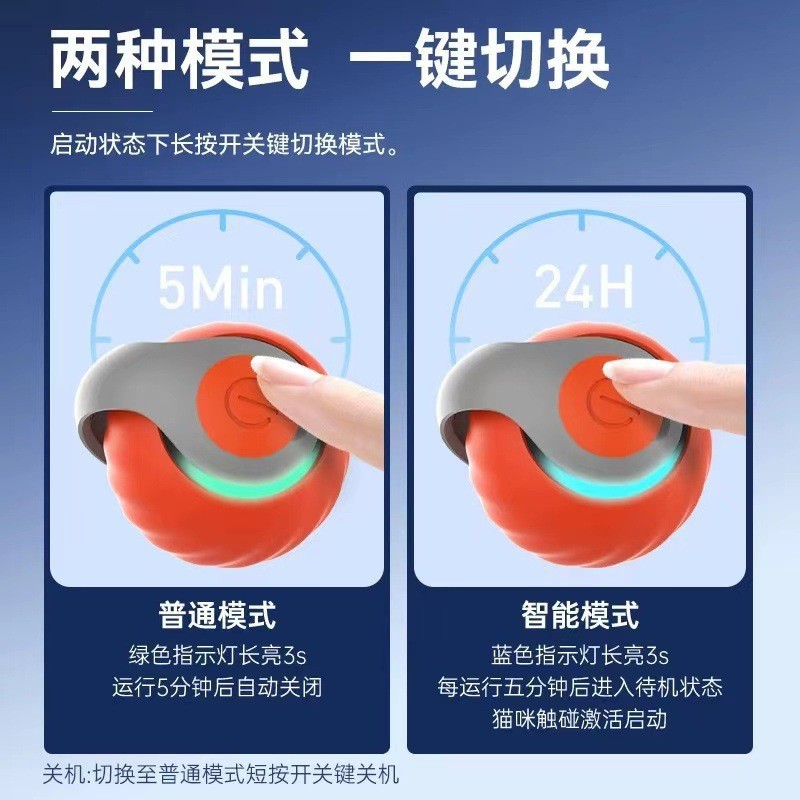 New Pet Toy Ball Gravity Protruding Ball Self-Entertainment to Relieve Boredom Smart Funny Cat Ball Cat Chasing Toys Wholesale