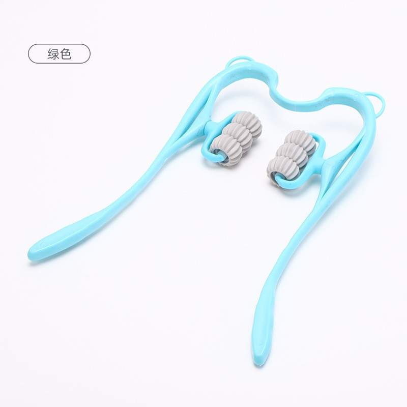 Magnetic Therapy Cervical Spine Massager Manual Neck Clamp Multi-Functional Household Roller Kneading Shoulder and Neck Massager