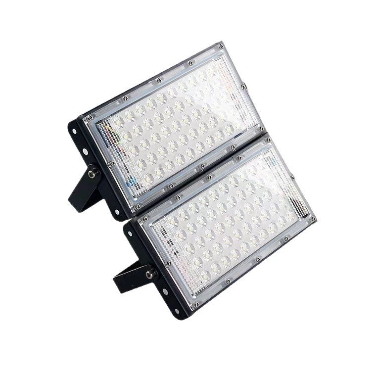 Factory direct simple flood light floodlight super bright 50w outdoor site lighting courtyard advertising led projection light