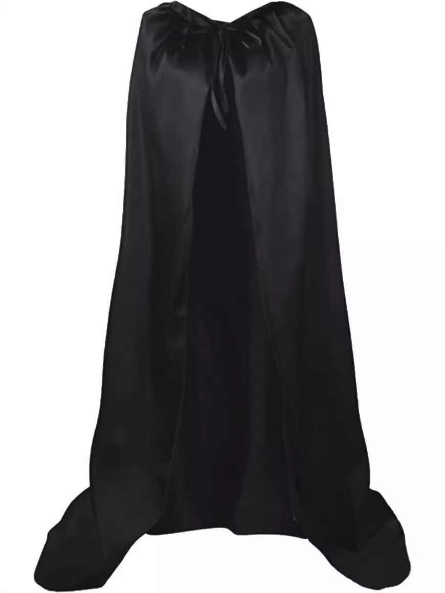 European and American Cross-border Cloak Children's Adult Sanding Cloak Hatless Black Death Shawl Cartoon Doll Clothing Accessories