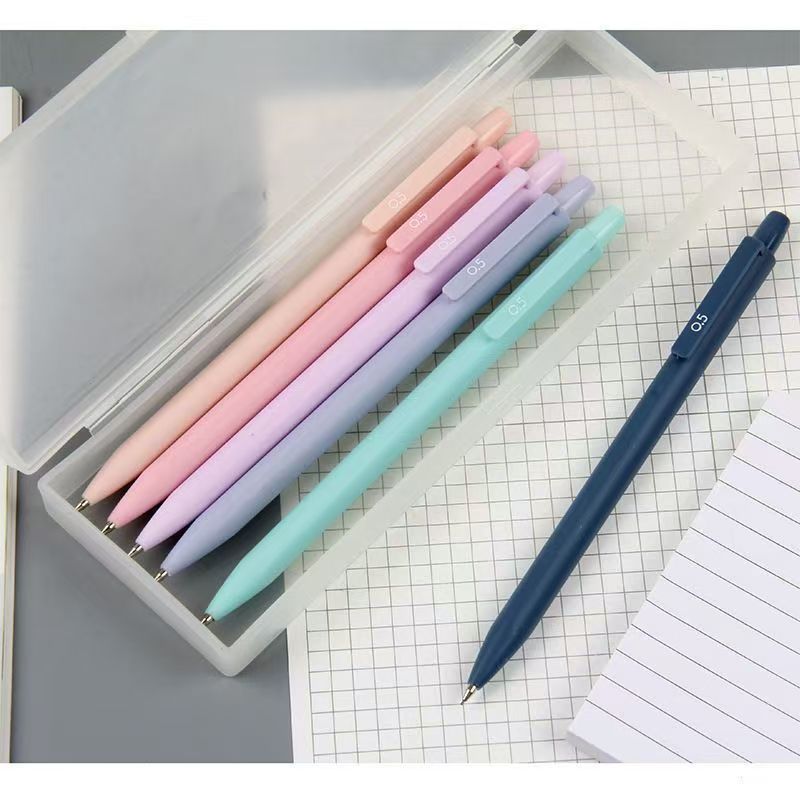 Tianzhuo 01688 Morandi color movable pencil triangle rod color pen rod simple automatic pen 0.5/0.7mm