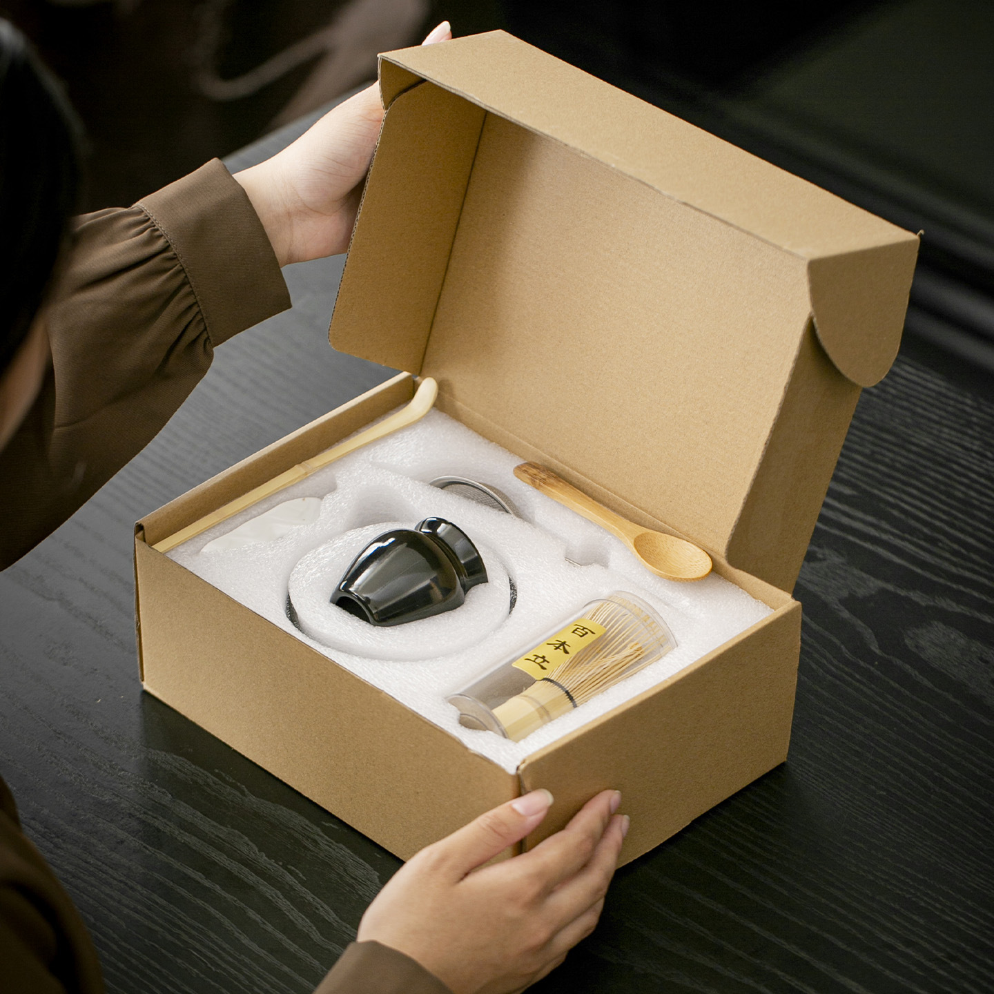 Cross-Border Ins-Style Japanese Matcha Bowl Song Dynasty Tea Tools Matcha Whisk Tea Set Wholesale